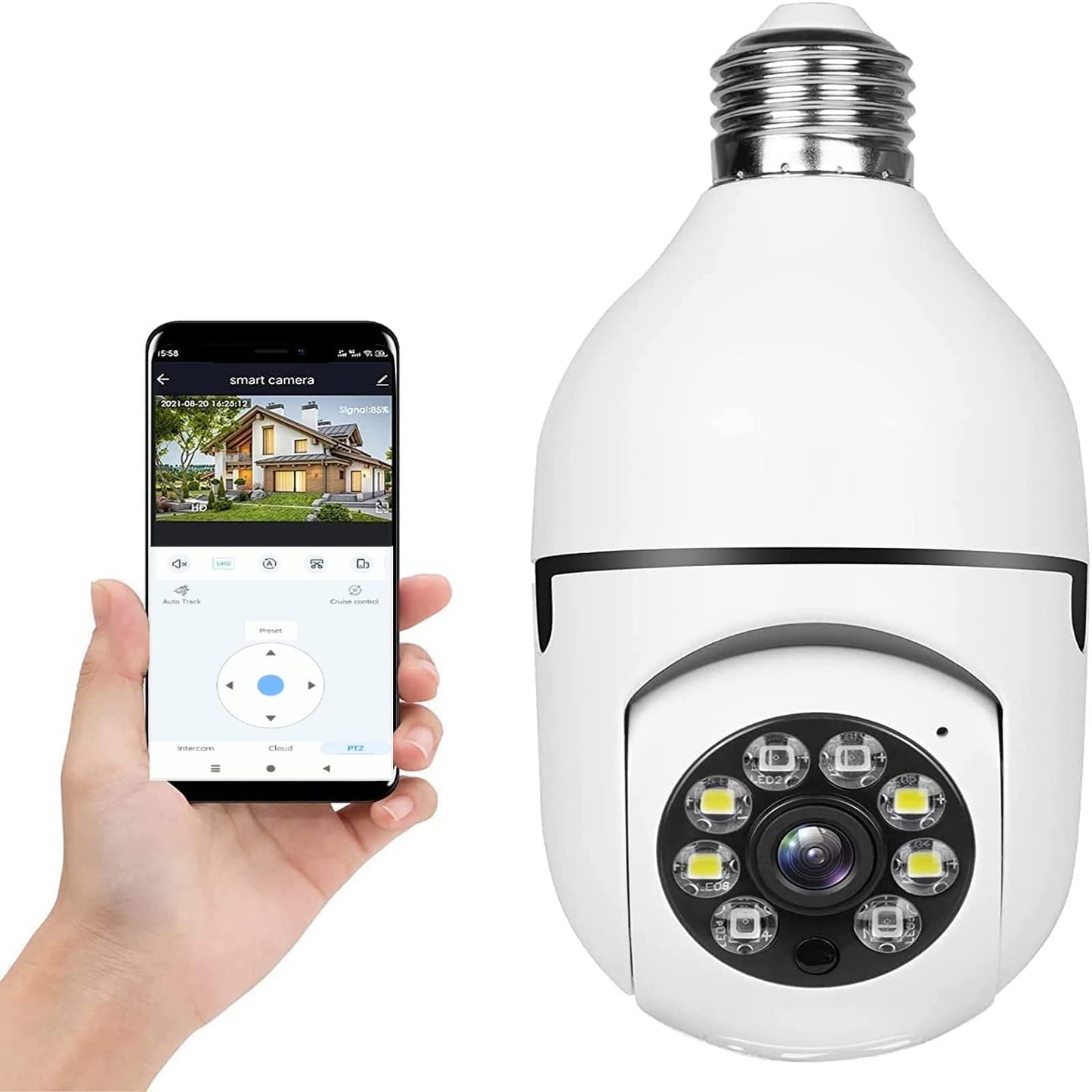 Caméra de Surveillance Ampoule 360